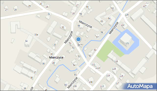 Mierczyce, Mierczyce, 55, mapa Mierczyce