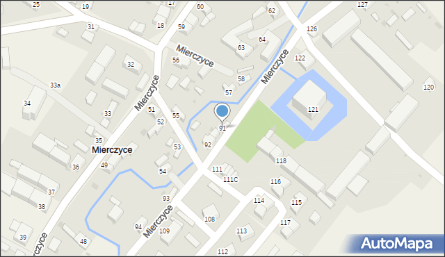 Mierczyce, Mierczyce, 91, mapa Mierczyce