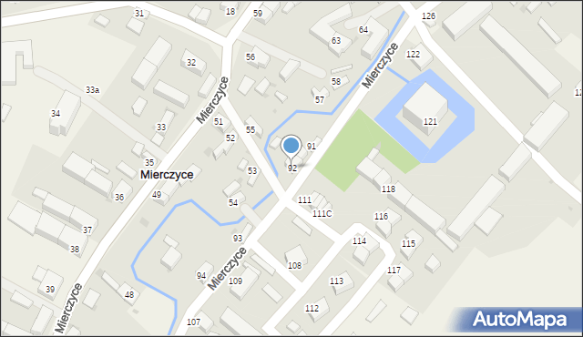 Mierczyce, Mierczyce, 92, mapa Mierczyce