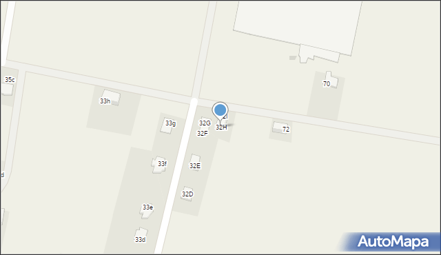 Mierki, Mierki, 32H, mapa Mierki