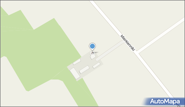 Mierkienniki, Mierkienniki, 25, mapa Mierkienniki