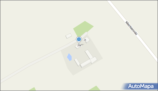 Mierkienniki, Mierkienniki, 26a, mapa Mierkienniki