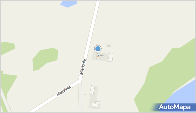 Mierkinie, Mierkinie, 6, mapa Mierkinie