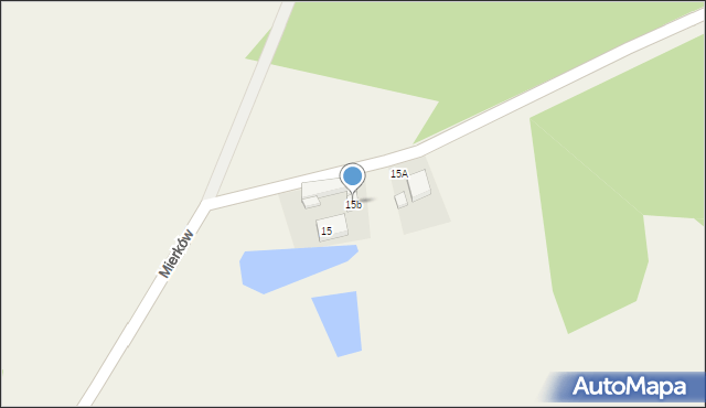 Mierków, Mierków, 15b, mapa Mierków