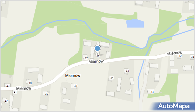 Miernów, Miernów, 36, mapa Miernów