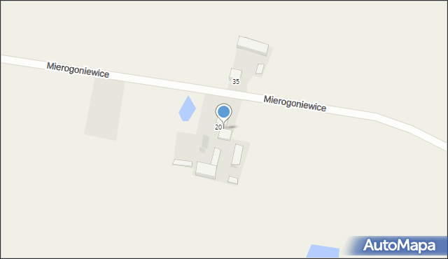 Mierogoniewice, Mierogoniewice, 21, mapa Mierogoniewice