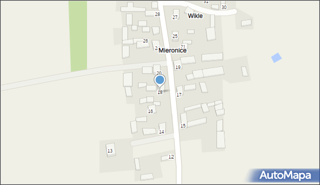 Mieronice, Mieronice, 18, mapa Mieronice