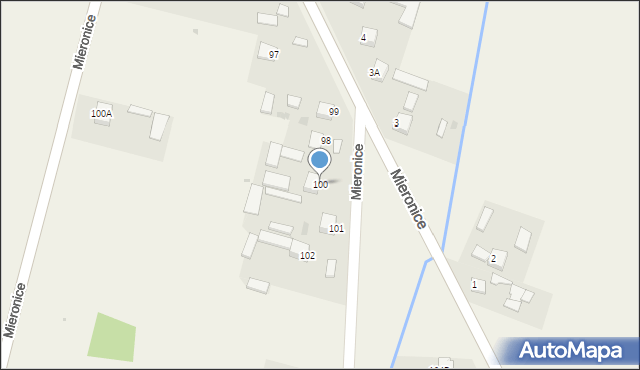 Mieronice, Mieronice, 100, mapa Mieronice