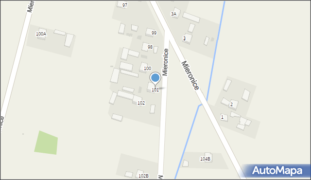 Mieronice, Mieronice, 101, mapa Mieronice