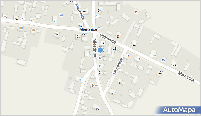 Mieronice, Mieronice, 12, mapa Mieronice