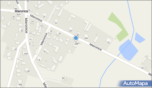 Mieronice, Mieronice, 16A, mapa Mieronice
