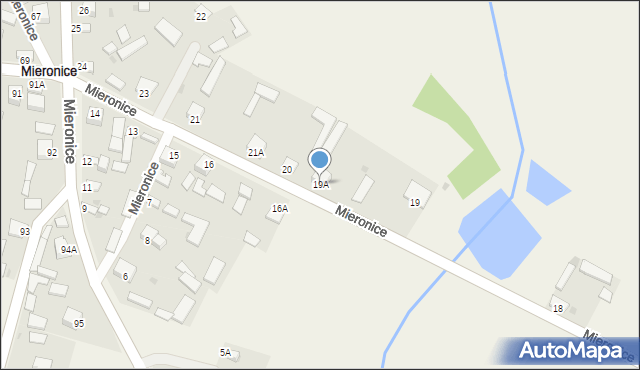 Mieronice, Mieronice, 19A, mapa Mieronice