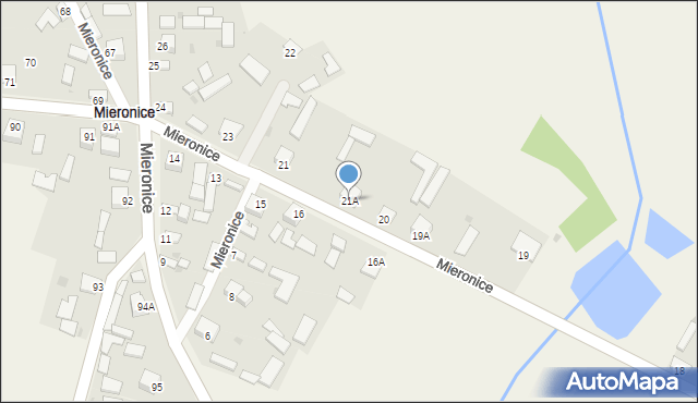 Mieronice, Mieronice, 21A, mapa Mieronice