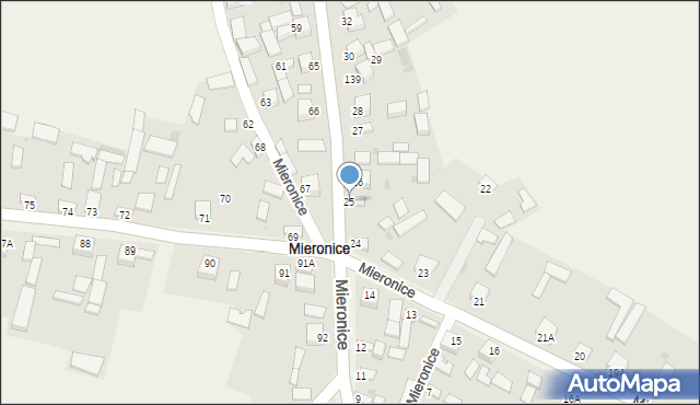 Mieronice, Mieronice, 25, mapa Mieronice