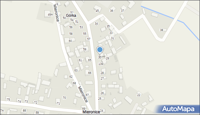 Mieronice, Mieronice, 30, mapa Mieronice