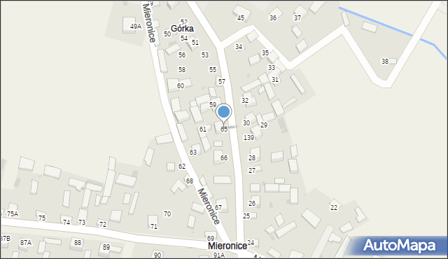 Mieronice, Mieronice, 65, mapa Mieronice