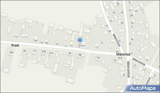 Mieronice, Mieronice, 72a, mapa Mieronice