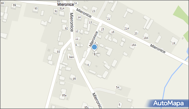 Mieronice, Mieronice, 8, mapa Mieronice