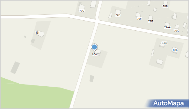 Mieronice, Mieronice, 80A, mapa Mieronice