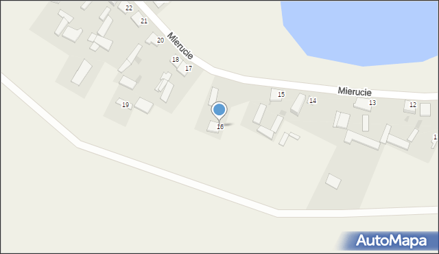 Mierucie, Mierucie, 16, mapa Mierucie