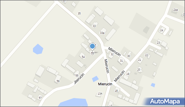 Mierucin, Mierucin, 53, mapa Mierucin