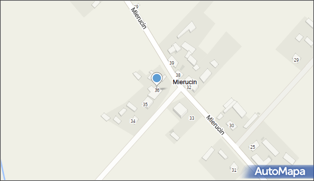 Mierucin, Mierucin, 36, mapa Mierucin