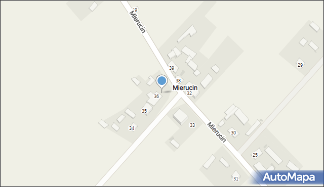 Mierucin, Mierucin, 40, mapa Mierucin