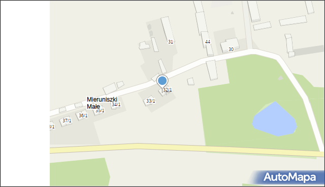 Mieruniszki, Mieruniszki, 32/2, mapa Mieruniszki