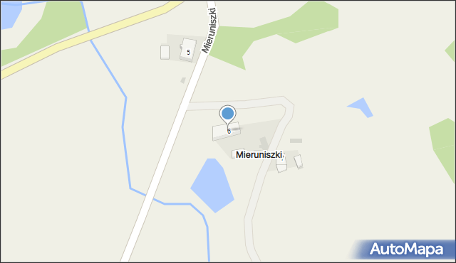 Mieruniszki, Mieruniszki, 6, mapa Mieruniszki