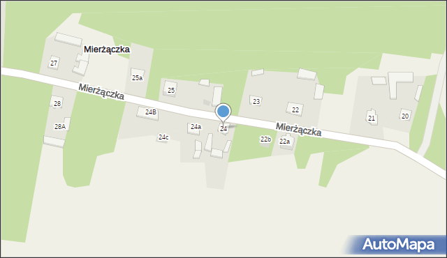 Mierżączka, Mierżączka, 24, mapa Mierżączka