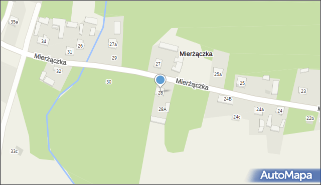 Mierżączka, Mierżączka, 28, mapa Mierżączka