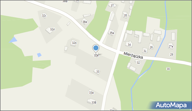 Mierżączka, Mierżączka, 32a, mapa Mierżączka