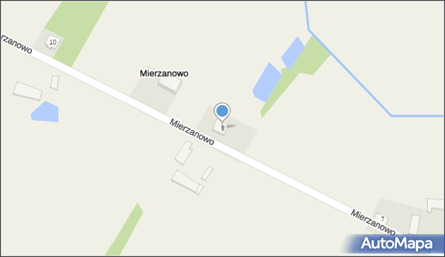 Mierzanowo, Mierzanowo, 8, mapa Mierzanowo