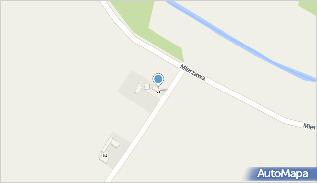 Mierzawa, Mierzawa, 63, mapa Mierzawa