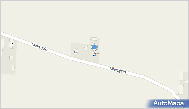 Mierzęcin, Mierzęcin, 19, mapa Mierzęcin