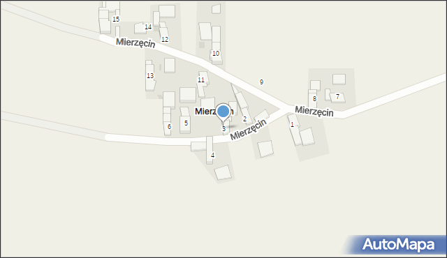 Mierzęcin, Mierzęcin, 3, mapa Mierzęcin