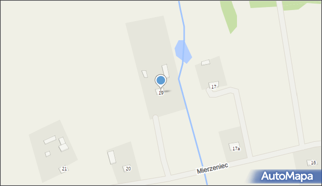 Mierzeniec, Mierzeniec, 19, mapa Mierzeniec