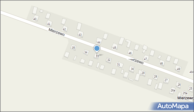 Mierzewo, Mierzewo, 33, mapa Mierzewo