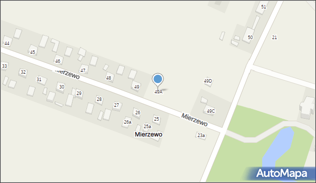Mierzewo, Mierzewo, 49A, mapa Mierzewo