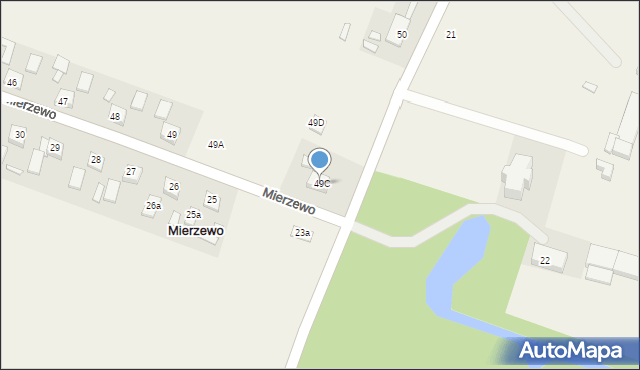 Mierzewo, Mierzewo, 49C, mapa Mierzewo