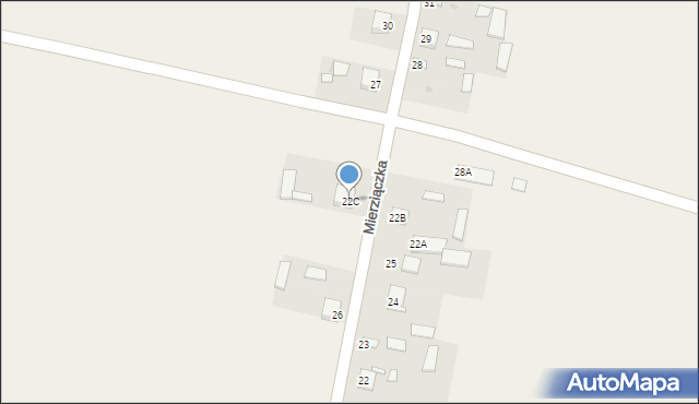 Mierziączka, Mierziączka, 22C, mapa Mierziączka