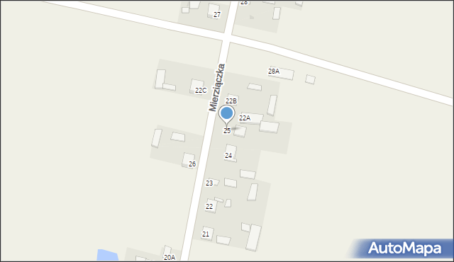 Mierziączka, Mierziączka, 25, mapa Mierziączka