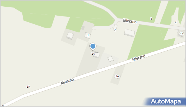 Mierzno, Mierzno, 2A, mapa Mierzno