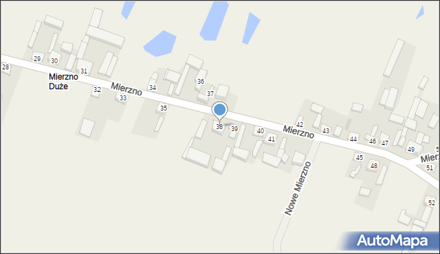 Mierzno, Mierzno, 38, mapa Mierzno