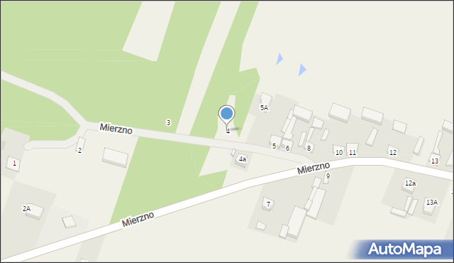 Mierzno, Mierzno, 4, mapa Mierzno
