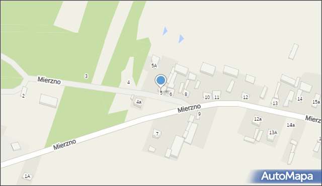 Mierzno, Mierzno, 5, mapa Mierzno