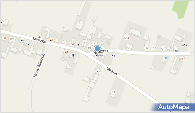 Mierzno, Mierzno, 51, mapa Mierzno
