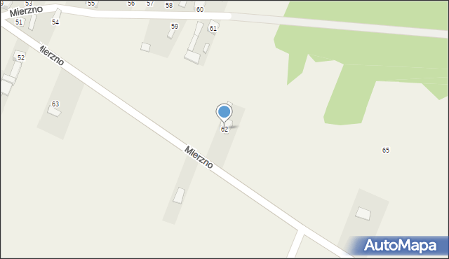 Mierzno, Mierzno, 62, mapa Mierzno
