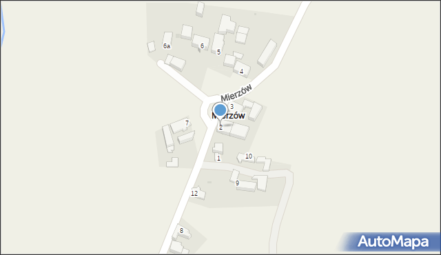 Mierzów, Mierzów, 2, mapa Mierzów