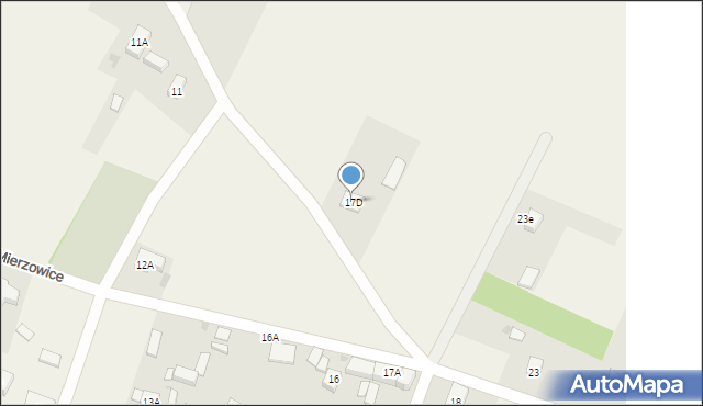 Mierzowice, Mierzowice, 17D, mapa Mierzowice